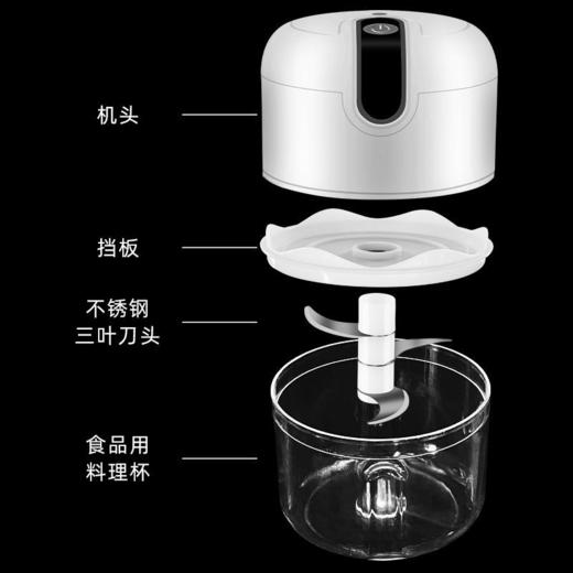 【家用绞肉机】电动蒜蓉机捣蒜泥小型切打压剥蒜器搅碎机厨房电器 商品图3