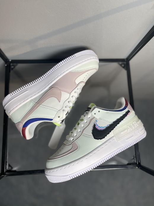 Air Force 1 Shadow 电玩镭射 轻量增高低帮百搭板鞋"拼接马卡龙" 全新少女系 商品图0