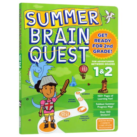 大脑任务暑期练习册1-2年级 英文原版 Summer Brain Quest Between Grades 1&2 美国小学生全科练习 英文版进口原版英语书籍 商品图3