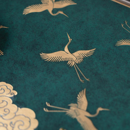 朱炳仁·铜丨瑞鹤呈祥茶盘-和鸣 商品图3