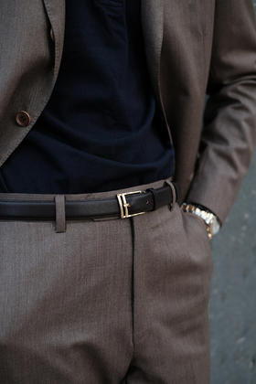 Umber Shade | belt [法国进口头层小牛皮腰带]