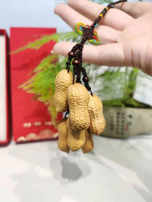 六粒花生串°黄杨挂件 商品图5