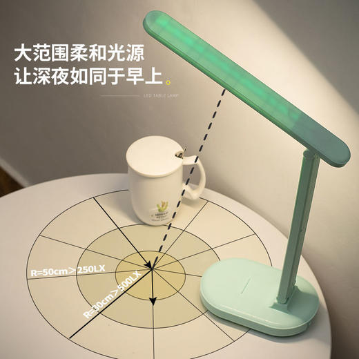 【阅读充插电台灯】多功能LED台灯 居家生活电器宿舍看书灯 商品图3