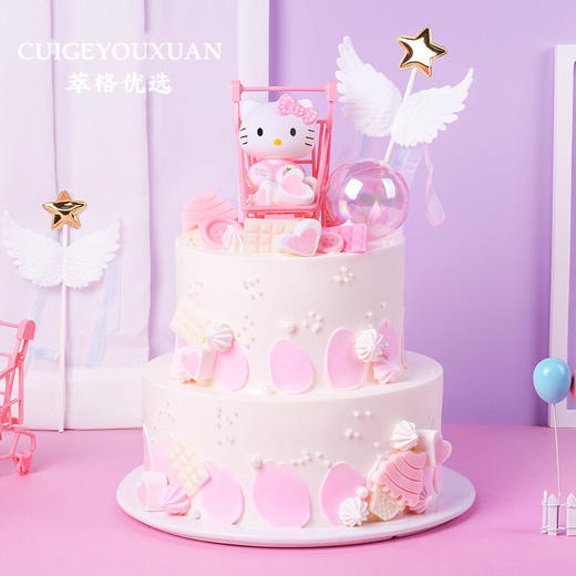 HELLO KlTTY 猫生日蛋糕【喵喵超可爱】 商品图2