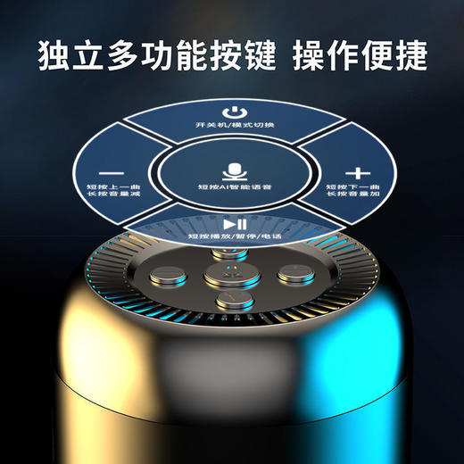 🔥【无线蓝牙音箱】家用低音炮迷你大音量插卡影音电器音响 商品图8