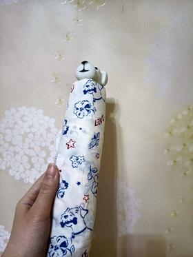 #跟着好物馆买买买 Fulton三折伞小确幸-轻便好看，配上萌萌哒小狗