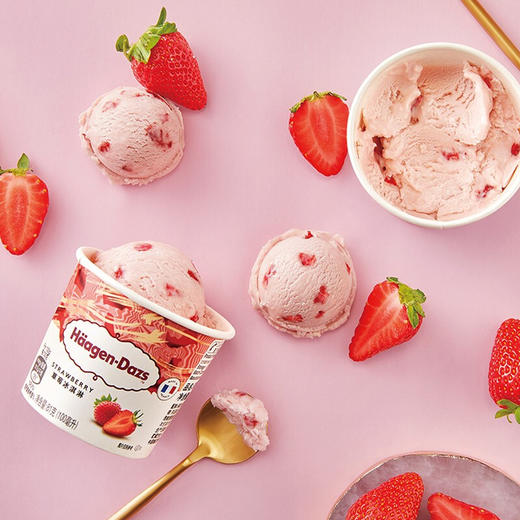 哈根达斯草莓味冰淇淋81g(100ml) 商品图8