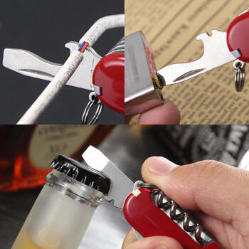 维氏军刀VI-露营者13<1.3613>军士刀多功能刀水果刀折叠指甲锉小剪刀小刀送女男朋友礼物黑色0.6223.3 商品图4