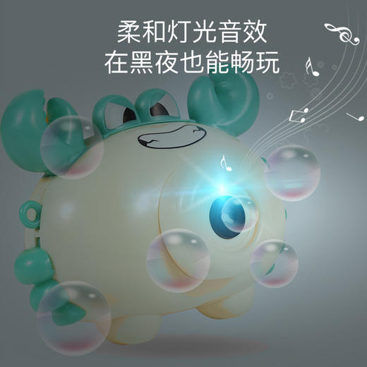 【吹泡泡机】*网红吹泡泡机全自动灯光音乐电动螃蟹相机 商品图2
