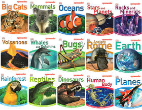 【直播专享·5-15岁】DK 英文原版 DK Eyewonder 视觉奇观系列 火山/恐龙/猫科动物 全15册