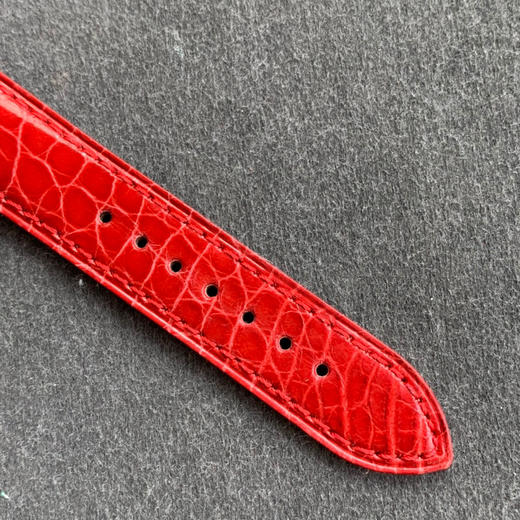 zui高版本 卡地亚TANK坦克系列 新款银色 原装折叠扣 美洲鳄鱼皮 瑞士朗达石英机芯。 商品图6