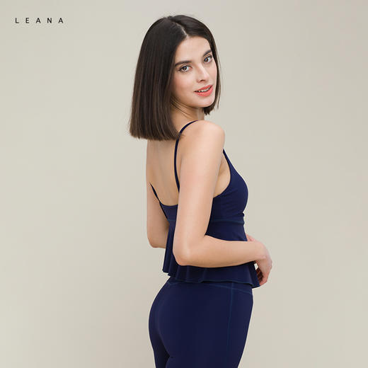leana瑜伽荷叶边无袖美背吊带背心3221 商品图4
