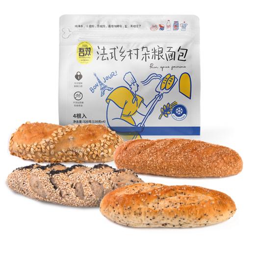 吾双法式乡村杂粮面包520g 商品图1