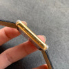 zui高版本 卡地亚TANK坦克系列 黄金壳 复古扣 美洲鳄鱼皮 瑞士朗达石英机芯。 商品缩略图4