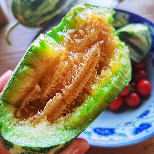甜瓜中的愣头青 甜墩墩 挑战对青皮瓜的认知 香 脆 甜！青白相间 皮如纸薄 果肉细嫩|百里食 商品图7
