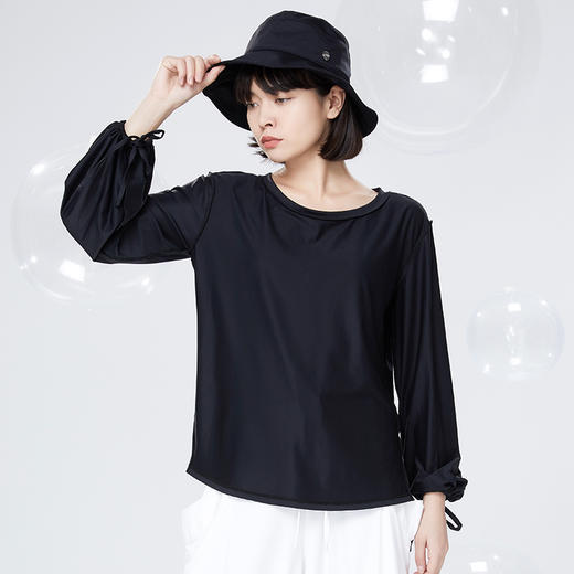 Supield素湃防晒长袖T恤女夏季薄款宽松透气凉感防蚊打底防晒衣潮 商品图4
