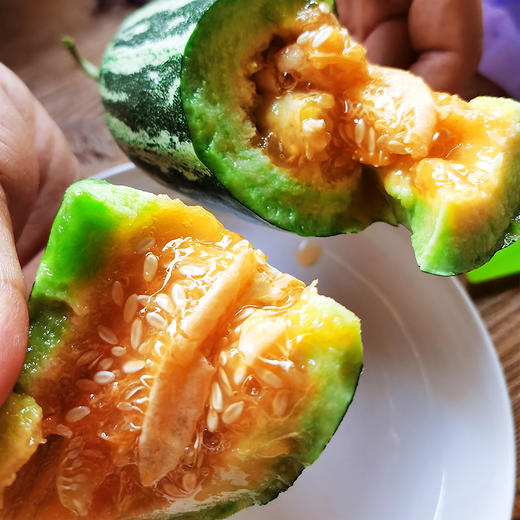 甜瓜中的愣头青 甜墩墩 挑战对青皮瓜的认知 香 脆 甜！青白相间 皮如纸薄 果肉细嫩|百里食 商品图12