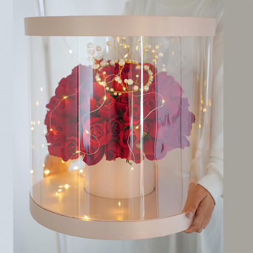 「点绛唇」-巨型透视玫瑰花盒 商品图1