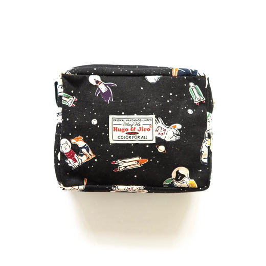 HUJI祤集Motley收纳包插画动物宇航员 商品图0