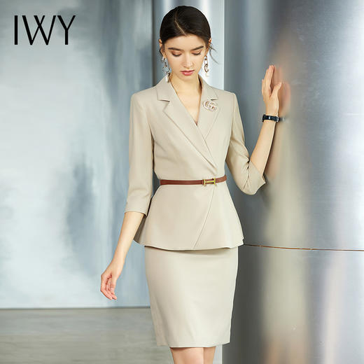 IWY/职业通勤西服套裙 C1063+S986 商品图2