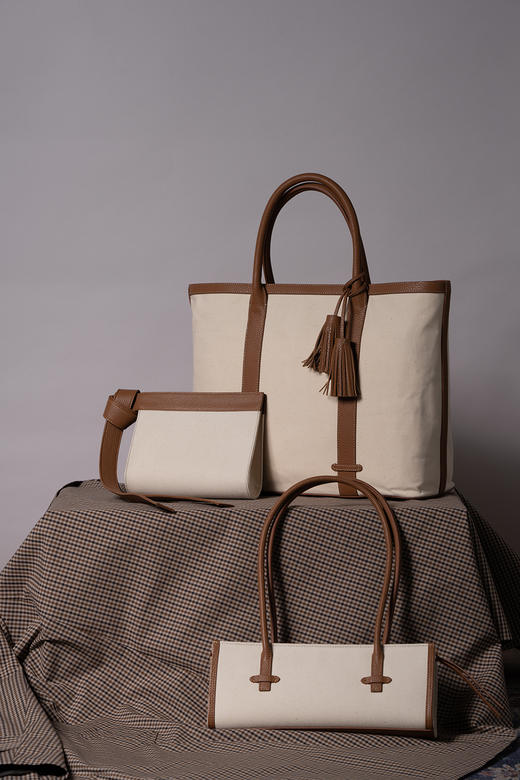 Umber Shade | Tote bag [帆布拼牛皮拎包] 商品图13