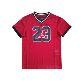 乔丹童衣童装夏男女儿童篮球服透气速干运动T恤JDPS/GS