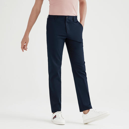 【特价】【莫代尔】柒牌男装休闲裤时尚潮流青年直筒修身长裤弹力男士裤子	120H74020 商品图2