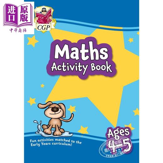 预售 【中商原版】CGP New Ages 4-5 Activity Books 趣味综合知识启蒙练习 颜色+形状+图案+数学+自然拼读+英语书写 4-5岁  商品图3