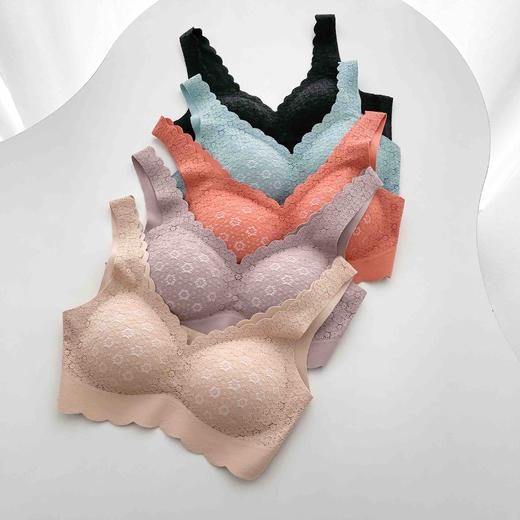 【35号款】女士全蕾丝深V无痕内衣  35号款 商品图1