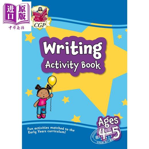 预售 【中商原版】CGP New Ages 4-5 Activity Books 趣味综合知识启蒙练习 颜色+形状+图案+数学+自然拼读+英语书写 4-5岁  商品图4