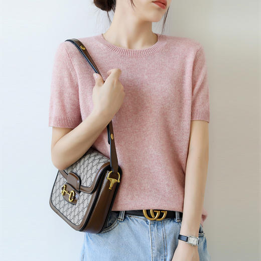 买1送1【俏皮彰显青春系】复古优雅短袖 手感软糯舒适 减龄百搭 谁穿谁好看~ 商品图0