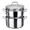 【清仓特惠4.5折，仅1件，无货退款】美思工房304不锈钢蒸锅2层汤锅加厚蒸煮28cm家用带蒸笼蒸格 商品缩略图4