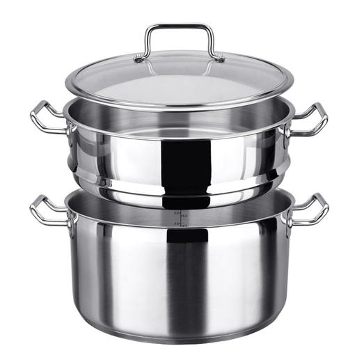 【清仓特惠4.5折，仅1件，无货退款】美思工房304不锈钢蒸锅2层汤锅加厚蒸煮28cm家用带蒸笼蒸格 商品图4