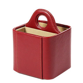 【专柜多样屋】-荔枝纹手挽遥控器盒