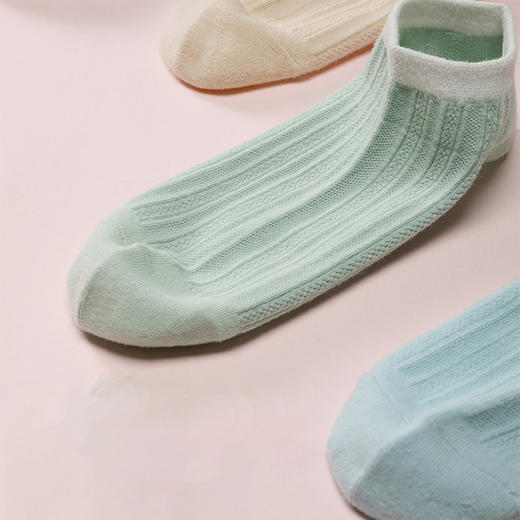 拾露 | 袜子女 菱形短袜浅口 低帮袜【5双装】YF1034 商品图4