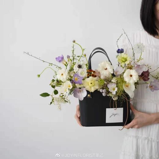 长方皮质手提收纳花篮--爱在当下 商品图4