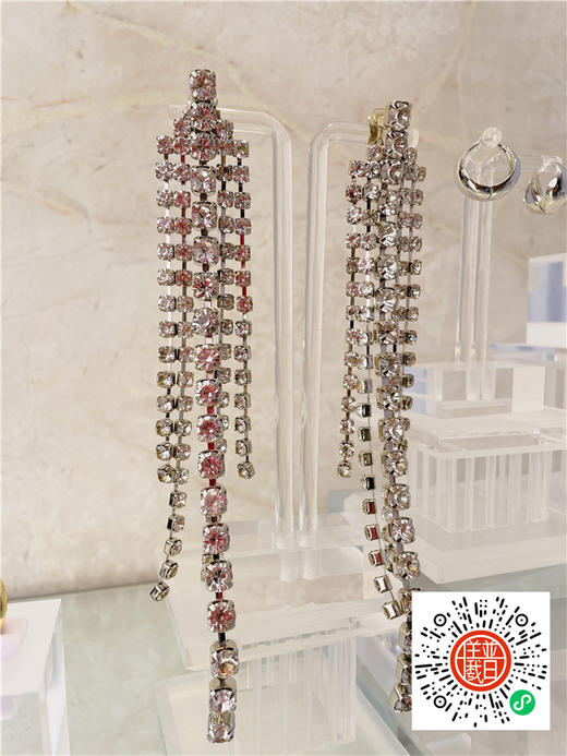 英國独立品牌 水钻吊坠耳环 商品图1