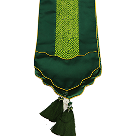 云南非遗傣族织锦云锦桌旗