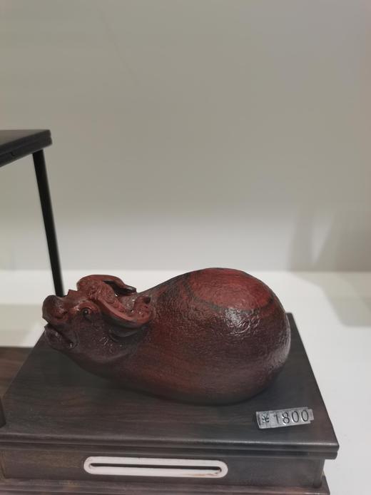 紫檀牛手把件大 商品图0