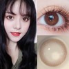 ❥【新款0~800度】小韵黑/小暖咖自然年抛美瞳近视隐形眼镜 商品缩略图1
