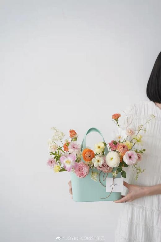 长方皮质手提收纳花篮--爱在当下 商品图5