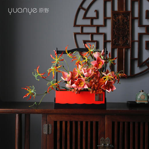 开业花篮仿真花假花乔迁送礼大吉大利暴富商场摆设酒店摆件装饰花 商品图1