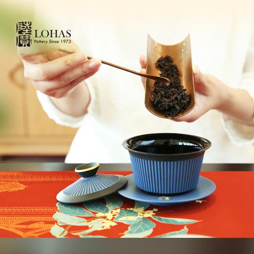 【彼达思】台湾陆宝功夫茶具套组平步青云盖碗茶组一壶六杯带茶海 商品图5