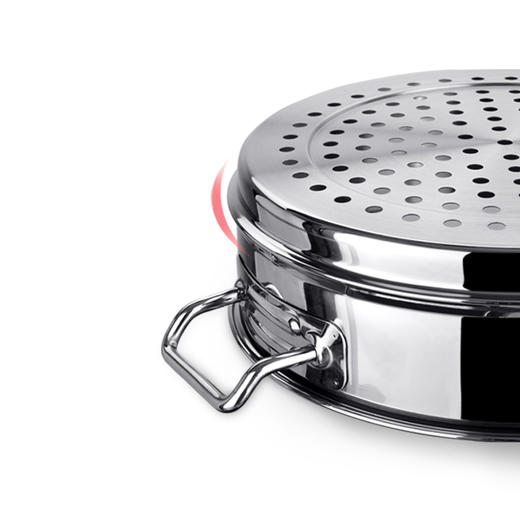 【清仓特惠4.5折，仅1件，无货退款】美思工房304不锈钢蒸锅2层汤锅加厚蒸煮28cm家用带蒸笼蒸格 商品图2