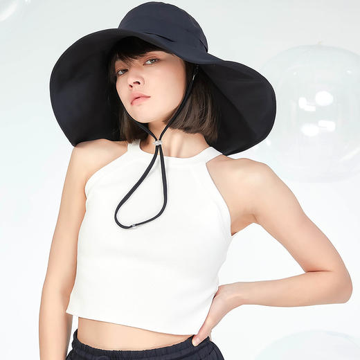 Supield素湃超大檐渔夫帽全波段防晒帽防紫外线夏季户外遮阳帽子 商品图4