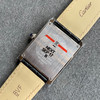 zui高版本 卡地亚TANK坦克系列 新款银色 原装折叠扣 美洲鳄鱼皮 瑞士朗达石英机芯。 商品缩略图7