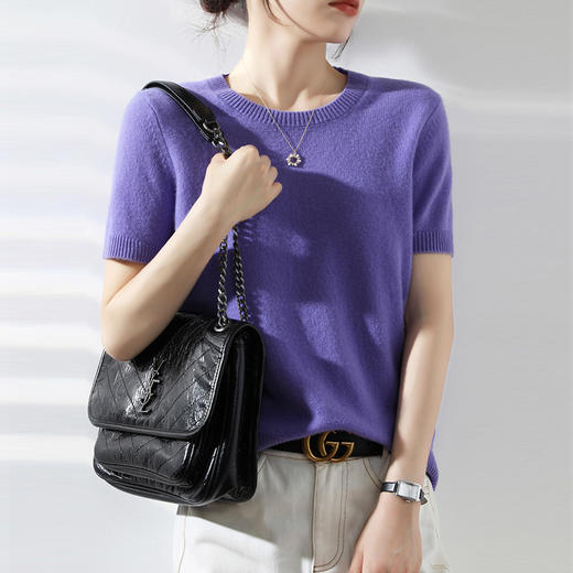 买1送1【俏皮彰显青春系】复古优雅短袖 手感软糯舒适 减龄百搭 谁穿谁好看~ 商品图2