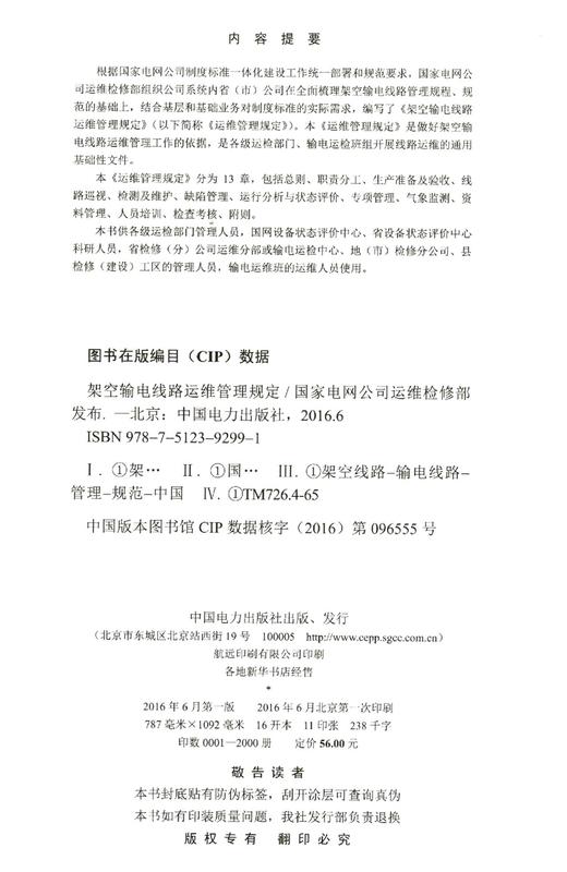 架空输电线路运维管理规定 商品图2