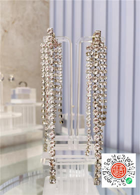 英國独立品牌 水钻吊坠耳环