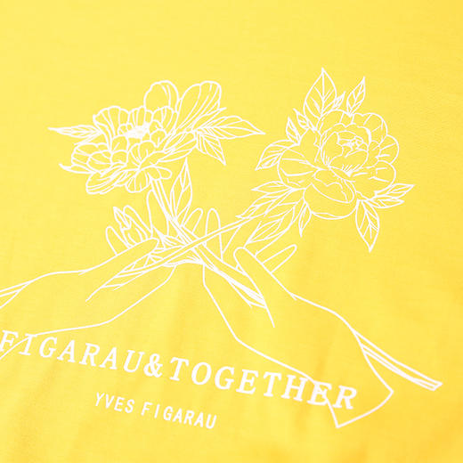YvesFigarau伊夫·费嘉罗夏季新款100%棉男士简约印花舒适透气休闲圆领短袖T恤916865 商品图7